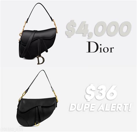 dior saddle bag black dupe|christian dior look alike bags.